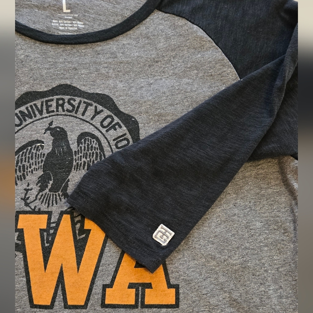 Iowa Raglan Baseball Tailgate Unisex Large - Picture 4 of 5